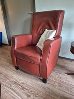 Lederen Fauteuil in Goede Staat, Ophalen, Vintage, Zo goed als nieuw, 75 tot 100 cm