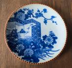 Japanse Igezara bord met bruin gekartelde rand, Antiek en Kunst, Ophalen of Verzenden