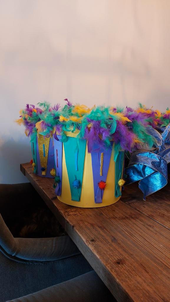 Trommels van foam, Kleding | Dames, Carnavalskleding en Feestkleding, Zo goed als nieuw, Carnaval, Ophalen