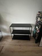bijzettafel zwart 3 lade, Huis en Inrichting, Tafels | Sidetables, Ophalen, Gebruikt, 50 tot 100 cm, Rond