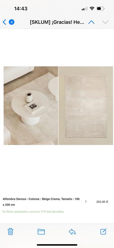 Daroca tapijt wit/beige 160x230, Huis en Inrichting, Stoffering | Tapijten en Kleden, Nieuw, 150 tot 200 cm, 200 cm of meer, Rechthoekig