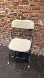 Witte inklapbare stoelen, Huis en Inrichting, Stoelen, Vijf, Zes of meer stoelen, Kunststof, Witte inklapbare stoelen, Wit