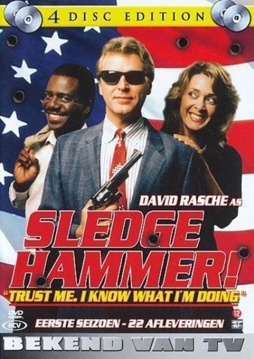 4 dvd box - komedie - Sledge Hammer - seizoen 1, Cd's en Dvd's, Dvd's | Tv en Series, Zo goed als nieuw, Komedie, Boxset, Alle leeftijden