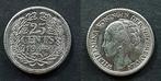25 cent 1944 ep Pr, Postzegels en Munten, Munten | Nederland, Zilver, Koningin Wilhelmina, 25 cent, Verzenden