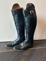 # Petrie blauwe lak croco luxe laarzen #, Ophalen of Verzenden, Zo goed als nieuw, Dressuur, Schoeisel