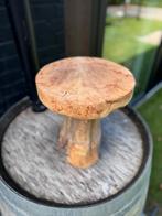 Houten Krukje / Bijzettafel - Handgemaakt, Bruin, Nieuw, Ophalen of Verzenden, Eén