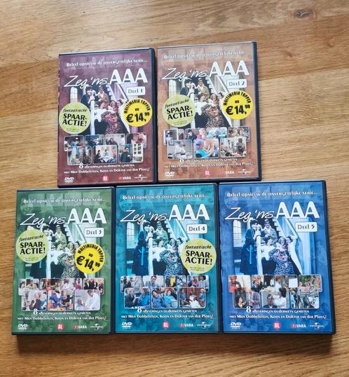 Dvd's Zeg 'ns AAA, deel 1 t/m 5. Totaal 10 dvd's., Cd's en Dvd's, Dvd's | Klassiekers, Gebruikt, Overige genres, 1980 tot heden
