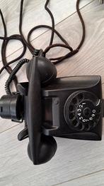 Vintage Zwarte Telefoon met Draaischijf, Antiek en Kunst, Ophalen of Verzenden