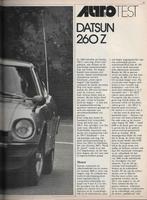 Roadtest Datsun 260 Z / 260Z, Autovisie, 1974., Verzenden, Zo goed als nieuw, Nissan