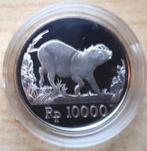 Indonesië, 10.000 Rupees 1987 - zilver Proof, Postzegels en Munten, Munten | Azië, Zilver, Ophalen of Verzenden, Losse munt