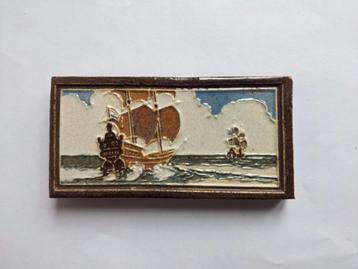 Westraven tegel zeilschip reliëf ca. 1930 Utrecht beschikbaar voor biedingen
