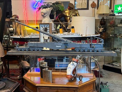 Prachtig 1/35 model Leopold railway gun, kanon WO2 1/35, Hobby en Vrije tijd, Modelbouw | Figuren en Diorama's, 1:35 tot 1:50