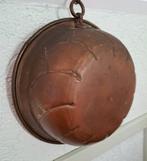 zeldzaam antieke rood koper bakvorm puddingvorm vertind, Antiek en Kunst, Verzenden