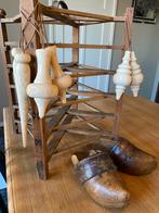 Brocante set van 6 houten klos/tof hangers,, Ophalen, Zo goed als nieuw