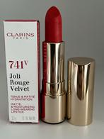 Clarins Joli Rouge Velvet Matte Lipstick #741V Red Orange#, Ophalen of Verzenden, Nieuw, Lippen, Make-up