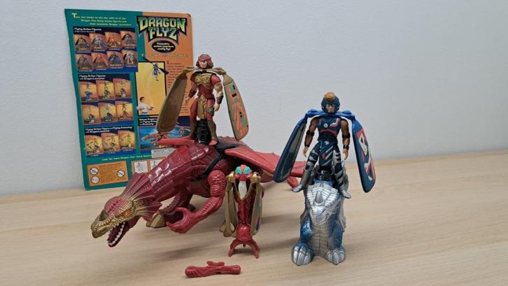 Dragon Flyz Actiefiguren 1995, Verzamelen, Poppetjes en Figuurtjes, Zo goed als nieuw, Ophalen of Verzenden