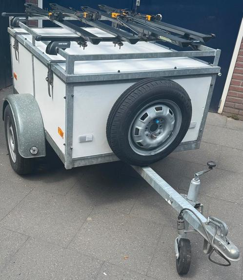 Zeer mooie bagagewagen( met fietsenrek v 4 fietsen), Auto diversen, Aanhangers en Bagagewagens, Zo goed als nieuw, Ophalen