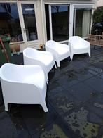 Ikea skarpo tuinstoel wit stapelbaar, Tuin en Terras, Ophalen of Verzenden, Zo goed als nieuw, Kunststof, Stapelbaar