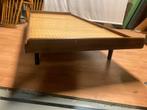 Vintage teakhouten daybed, Huis en Inrichting, Banken | Sofa's en Chaises Longues, Ophalen, Gebruikt, Eenpersoons, Hout