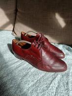 Vintage Bruinrode Leren Schoenen Maat 44, Ophalen of Verzenden, Gedragen, Bruin, Veterschoenen