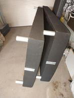 Zwart Stoffen Bedframe - Tweepersoons, Huis en Inrichting, Slaapkamer | Bedden, Zwart, Tweepersoons, Ophalen of Verzenden, Zo goed als nieuw