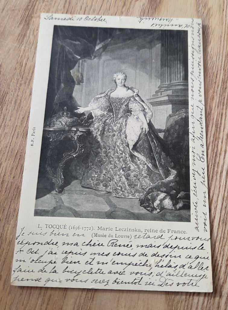 Maria Leszczyńska - Koningin van Frankrijk, Verzenden, Voor 1920, Gelopen, Overige thema's