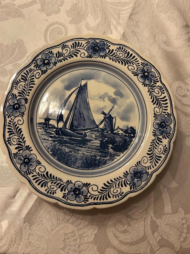 Delfts blauw bord,, Antiek en Kunst, Antiek | Wandborden en Tegels, Ophalen