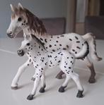 Schleich Knabstrupper set veulen en hengst zgan, Ophalen of Verzenden, Zo goed als nieuw, Jongen of Meisje