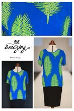 FABIENNE CHAPOT Faab top palm print🔷S/M/L, Maat 38/40 (M), Blauw, Ophalen of Verzenden, Zo goed als nieuw