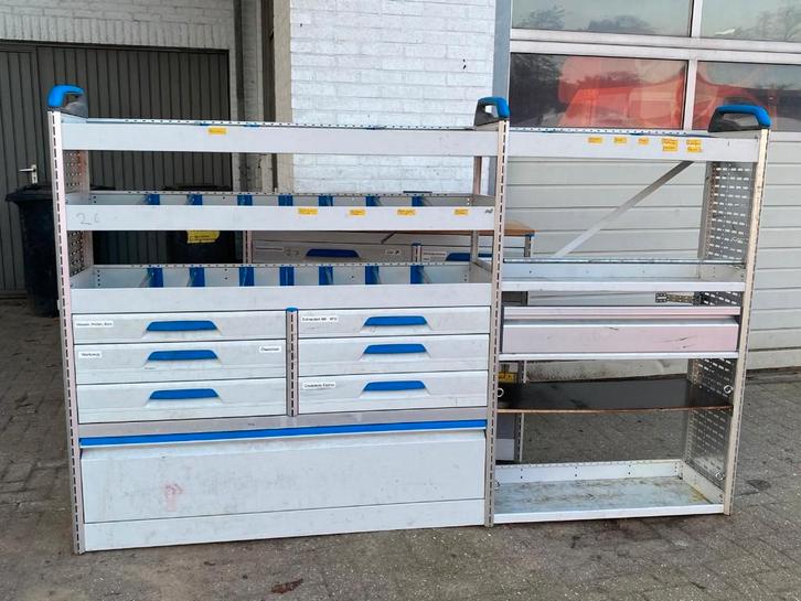 Bedrijfswagen inrichting kast met laden en bankschroef, Auto diversen, Auto-accessoires, Gebruikt, Ophalen