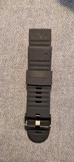 Nieuw 26mm Zwart Horlogebandje, Overige merken, Kunststof, Polshorloge, Nieuw