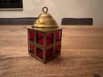 Oude minatuur lantaarn -geel koperen lampje, Ophalen of Verzenden, Zo goed als nieuw, Poppenhuis