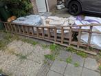 Vintage Houten Ladder, Doe-het-zelf en Verbouw, Ladders en Trappen, Ophalen, Gebruikt, Ladder, Opvouwbaar of Inschuifbaar