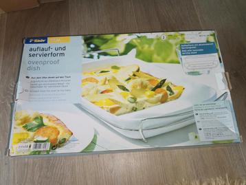 TCM Tchibo Ovenschaal Serveerschaal Porselein Met Onderstel beschikbaar voor biedingen