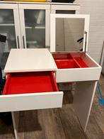 Make-up tafel met spiegel en lade. ikea, Huis en Inrichting, Tafels | Kaptafels, Gebruikt, Minder dan 100 cm, Hout, 50 tot 100 cm