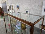 Grote Jaren 60 Museum Vitrine Kast | Vintage Vitrinekast, Ophalen of Verzenden, 200 cm of meer, 150 tot 200 cm, Vintage Jaren 50 60 Mid Century