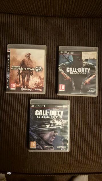 Call Of Duty Modern Warfare 2, Black Ops, Ghosts.Voor de Ps3 beschikbaar voor biedingen