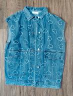 Mouwloos spijker jack, mt M/L, soepel vallend, JCL, Kleding | Dames, Bodywarmers, Maat 38/40 (M), Blauw, Ophalen of Verzenden