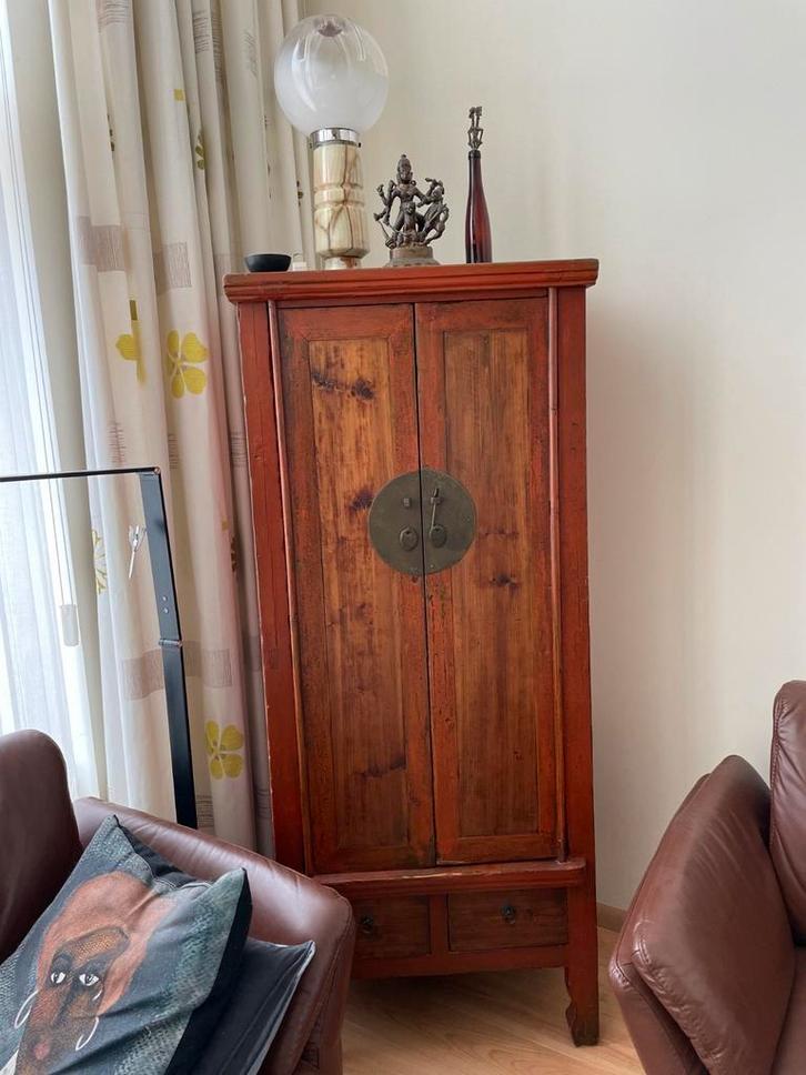 Antieke Chinese kast in goede staat, Huis en Inrichting, Kasten | Overige, Gebruikt, Ophalen