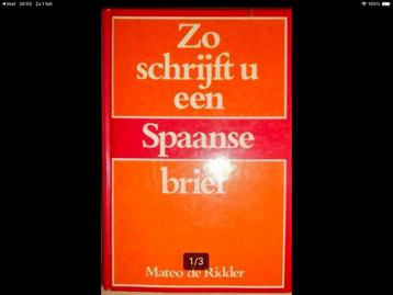 Boek “Zo schrijft u een Spaanse brief beschikbaar voor biedingen