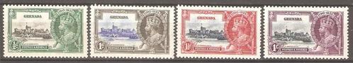 Grenada PF+PL SG 145-148 Omnibus 1935, Postzegels en Munten, Postzegels | Amerika, Postfris, Midden-Amerika, Verzenden