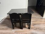 Sundvik tafel met 2 stoeltjes - zwartbruin, Kinderen en Baby's, Kinderkamer | Tafels en Stoelen, Ophalen, Gebruikt, Tafel(s) en Stoel(en)