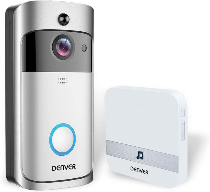 Denver bel met video VDB-110 Doorbel, Huis en Inrichting, Deurbellen, Gebruikt, Draadloos, Ophalen
