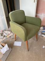 Gestofeerde eetkamer stoelen hipp-didi blauw ontariol, Huis en Inrichting, Stoelen, Ophalen, Gebruikt, Overige kleuren, Stof