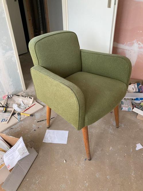 Gestofeerde eetkamer stoelen hipp-didi blauw ontariol, Huis en Inrichting, Stoelen, Gebruikt, Vijf, Zes of meer stoelen, Stof