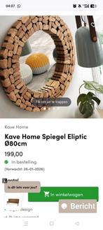 Spiegel teak hout, Ophalen of Verzenden, Zo goed als nieuw, Rechthoekig, Minder dan 100 cm