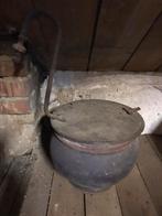 Antieke pot met deksel, Ophalen, Steen, Gebruikt, Minder dan 60 cm