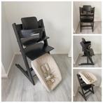 Stokke Tripp Trapp zwart met babyset en newbornset, Ophalen of Verzenden, Zo goed als nieuw, Stokke Tripp Trapp, Stoelverkleiner