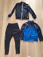 Maat 128 voetbalbroek en 2 trainingsjacks samen  €7,-, Ophalen, Gebruikt, Jongen