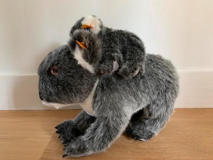 Originele Steiff Koala met baby, Verzamelen, Beren en Cherished Teddies, Zo goed als nieuw, Stoffen beer, Steiff, Ophalen of Verzenden
